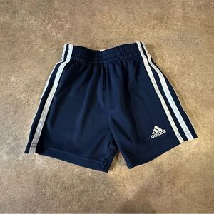 Adidas Kids Dark Blue Shorts with White Stripes,2T